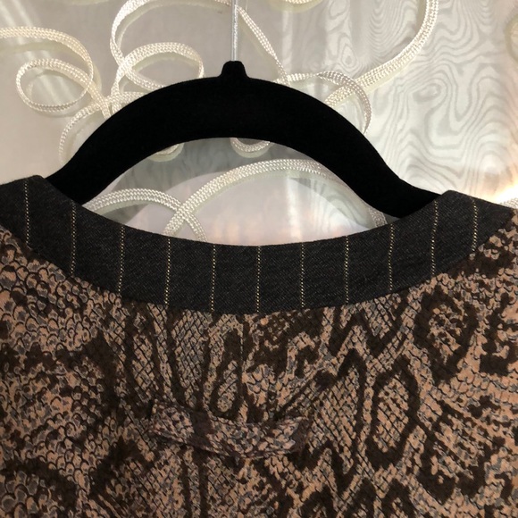 Carol little vest sz 12 leopard pinstripe grey - Picture 7 of 14